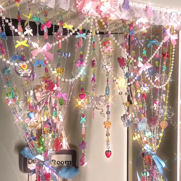 FairyDrape Spring Blossom Beaded Curtain