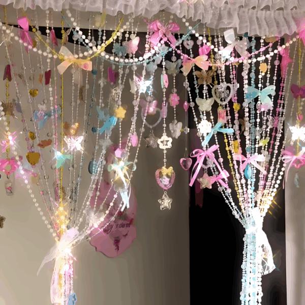 FairyDrape Moonlit Veil Beaded Curtain